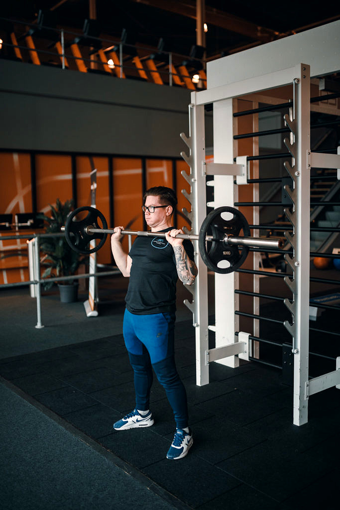 Barbell overhead press