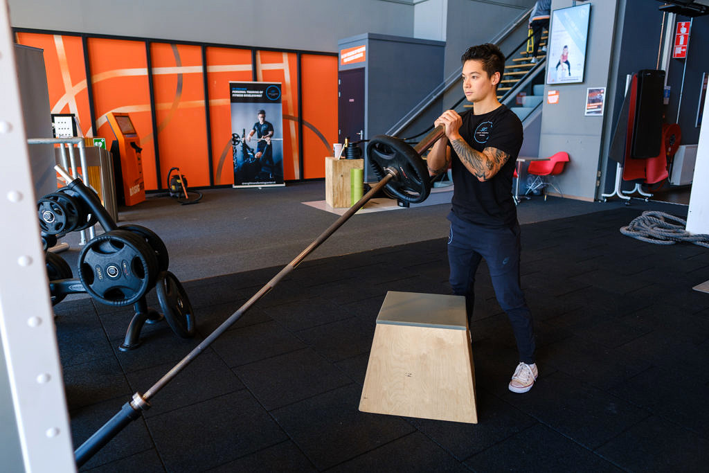 landmine squat